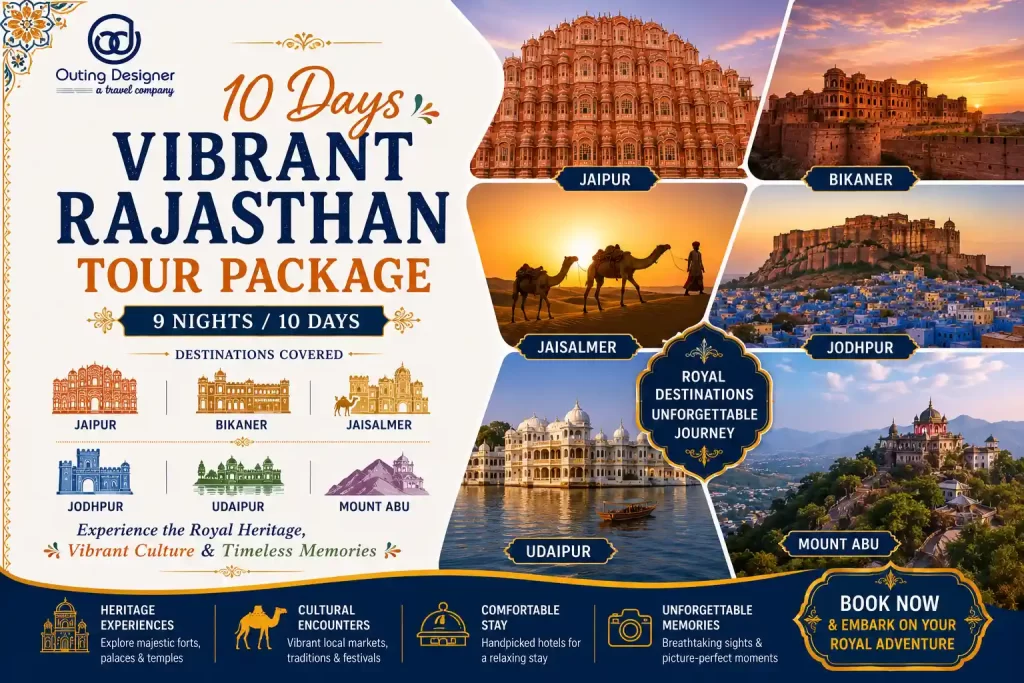10 Days Vibrant Rajasthan Tour Package